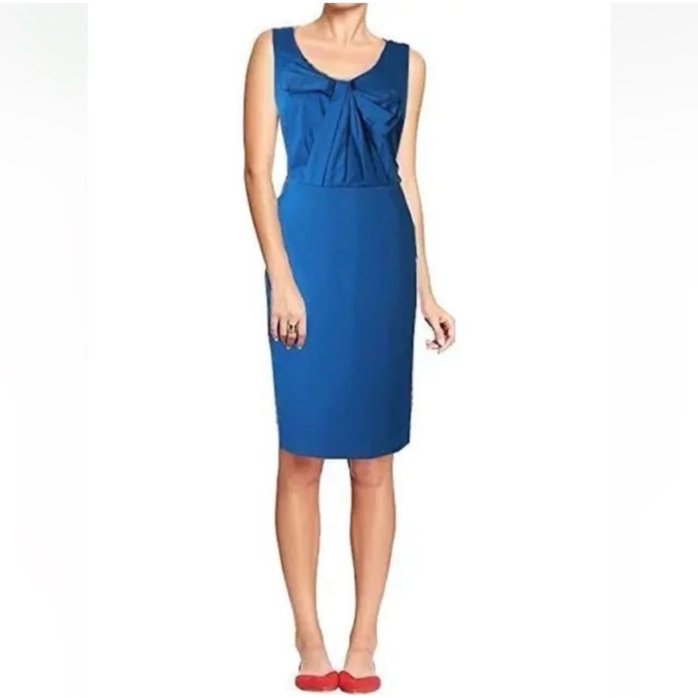 Boden Navy Sheath Bow Detail Dress - Size 8
